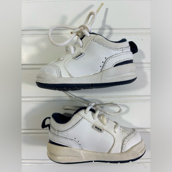 Nike Baby Infant Shoes Sneakers White Blue Size 3C Tie Athletic - Picture 13 of 16